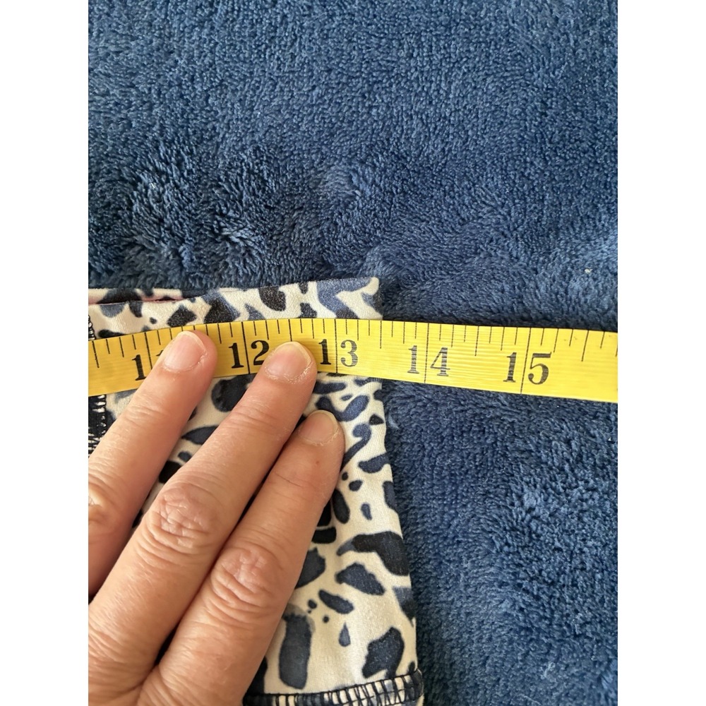 Athleta Blue with Animal Print‎ and Stripes 7/8 Leggings Size Small Tall (L6) - Picture 10 of 11